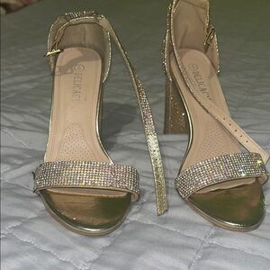 Delicacy Gold and Silver Women's Heels